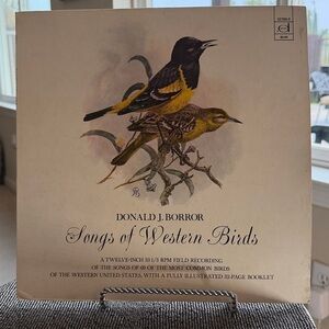 Songs of Western Birds Donald J. Borror 1971 LP + Booklet